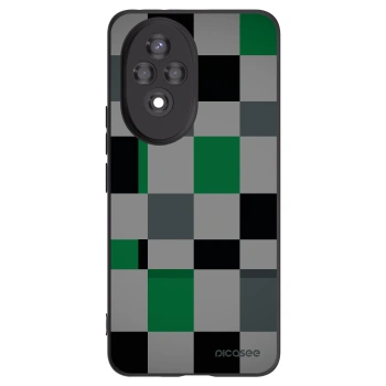 Picasee fekete szilikon tok az alábbi mobiltelefonokra Honor 200 5G - Block Grid