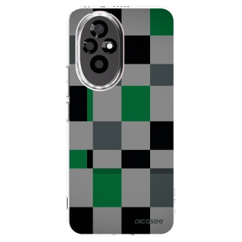 Picasee átlátszó szilikon tok az alábbi mobiltelefonokra Honor 200 5G - Block Grid