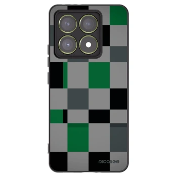 Picasee fekete szilikon tok az alábbi mobiltelefonokra Xiaomi 14T - Block Grid