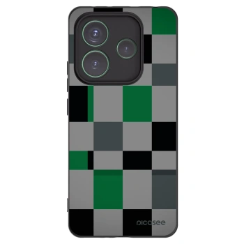 Picasee fekete szilikon tok az alábbi mobiltelefonokra Xiaomi Redmi Note 14 5G - Block Grid