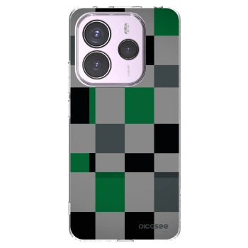 Picasee átlátszó szilikon tok az alábbi mobiltelefonokra Xiaomi Redmi Note 14 5G - Block Grid