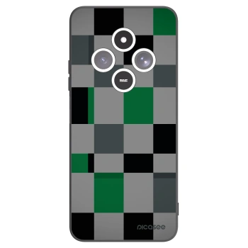 Picasee fekete szilikon tok az alábbi mobiltelefonokra Xiaomi Redmi 14C - Block Grid