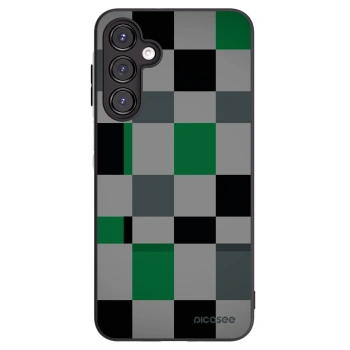 Picasee fekete szilikon tok az alábbi mobiltelefonokra Samsung Galaxy A16 5G - Block Grid