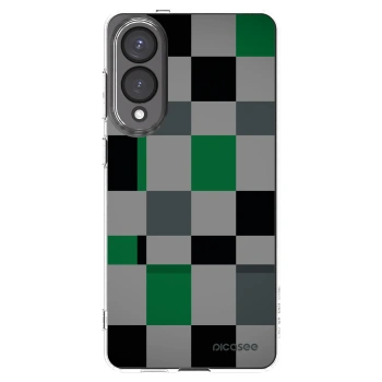Picasee átlátszó szilikon tok az alábbi mobiltelefonokra Samsung Galaxy S25 Edge 5G - Block Grid