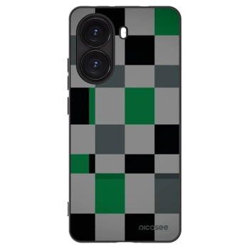 Picasee fekete szilikon tok az alábbi mobiltelefonokra Xiaomi Poco X7 Pro 5G - Block Grid