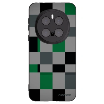 Picasee fekete szilikon tok az alábbi mobiltelefonokra Honor Magic7 Pro 5G - Block Grid
