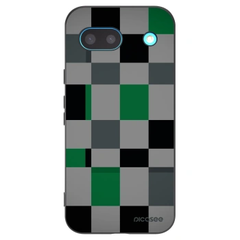 Picasee fekete szilikon tok az alábbi mobiltelefonokra Google Pixel 8 - Block Grid