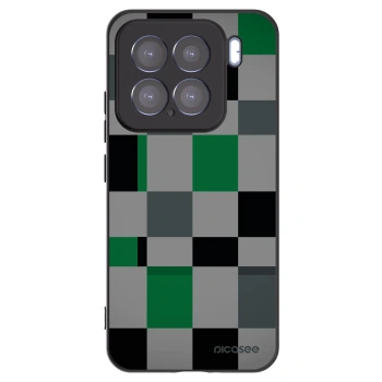 Picasee fekete szilikon tok az alábbi mobiltelefonokra Xiaomi 15 - Block Grid