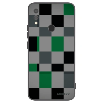 Picasee fekete szilikon tok az alábbi mobiltelefonokra Xiaomi Redmi Note 7 - Block Grid