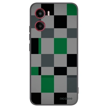 Picasee fekete szilikon tok az alábbi mobiltelefonokra Motorola Moto G05 - Block Grid
