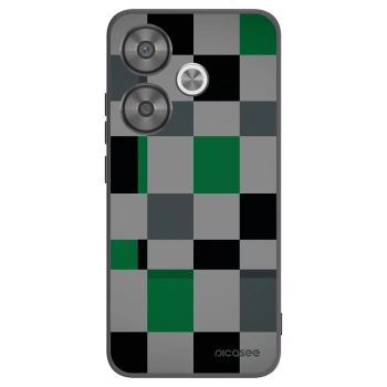 Picasee fekete szilikon tok az alábbi mobiltelefonokra Xiaomi Poco F6 - Block Grid