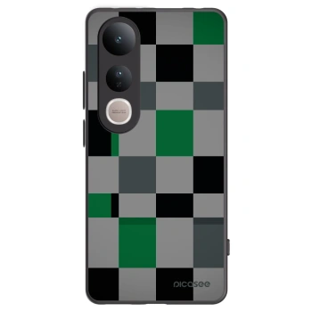 Picasee fekete szilikon tok az alábbi mobiltelefonokra Vivo V50 Lite 5G - Block Grid