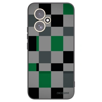 Picasee fekete szilikon tok az alábbi mobiltelefonokra Honor 400 5G - Block Grid