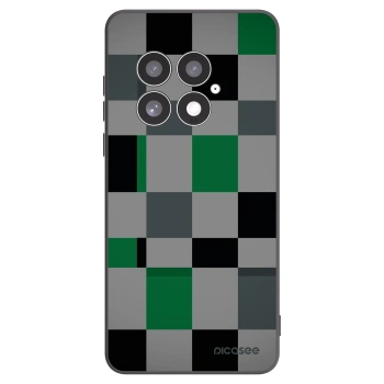 Picasee fekete szilikon tok az alábbi mobiltelefonokra OnePlus 13 5G - Block Grid
