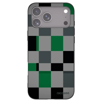 Picasee fekete szilikon tok az alábbi mobiltelefonokra Apple iPhone 17 Pro Max - Block Grid
