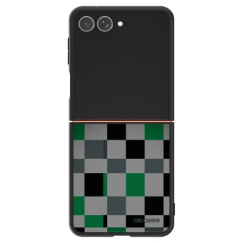 Szilikon tok erre a típusra Samsung Galaxy Z Flip7 5G - Block Grid