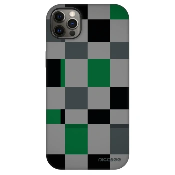 Szilikon tok erre a típusra Apple iPhone 12 Pro Max - Block Grid
