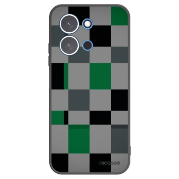 Picasee fekete szilikon tok az alábbi mobiltelefonokra Xiaomi Redmi 15C 4G - Block Grid