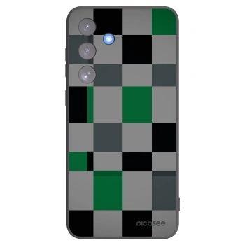 Picasee fekete szilikon tok az alábbi mobiltelefonokra Samsung Galaxy S25 FE 5G - Block Grid