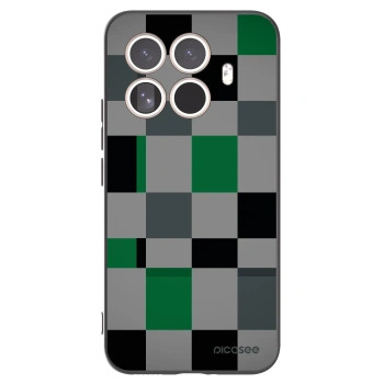 Picasee fekete szilikon tok az alábbi mobiltelefonokra Xiaomi 15T Pro - Block Grid