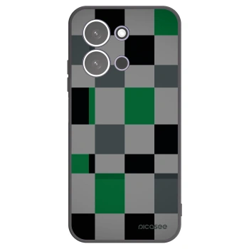 Picasee fekete szilikon tok az alábbi mobiltelefonokra Xiaomi Redmi 15C 5G - Block Grid