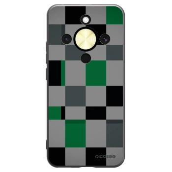 Picasee fekete szilikon tok az alábbi mobiltelefonokra Honor Magic8 Lite 5G - Block Grid