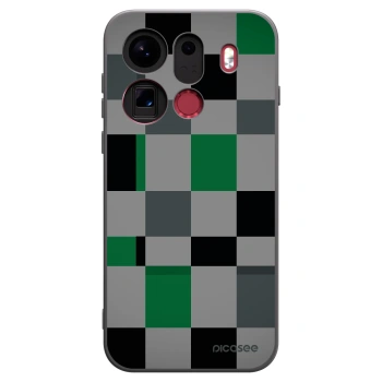 Picasee fekete szilikon tok az alábbi mobiltelefonokra OPPO Find X9 Pro - Block Grid
