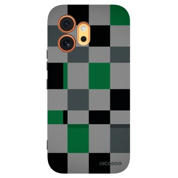 Picasee fekete szilikon tok az alábbi mobiltelefonokra Honor 600 - Block Grid