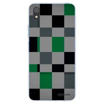 Picasee átlátszó szilikon tok az alábbi mobiltelefonokra Xiaomi Redmi 7A - Block Grid