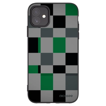 Picasee fekete szilikon tok az alábbi mobiltelefonokra Apple iPhone 11 - Block Grid