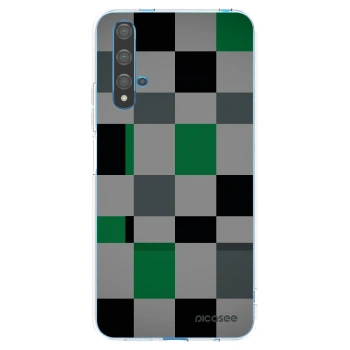 Picasee átlátszó szilikon tok az alábbi mobiltelefonokra Huawei Nova 5T - Block Grid