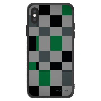 Picasee ULTIMATE CASE Apple iPhone X/XS - készülékre - Block Grid