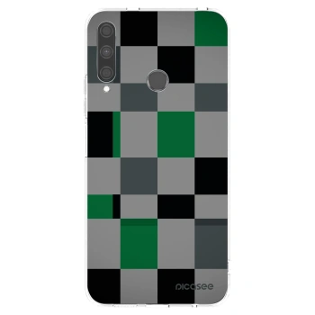 Picasee átlátszó szilikon tok az alábbi mobiltelefonokra Huawei P40 Lite E - Block Grid