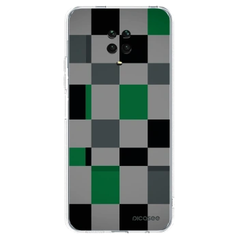 Picasee átlátszó szilikon tok az alábbi mobiltelefonokra Xiaomi Redmi Note 9 Pro - Block Grid