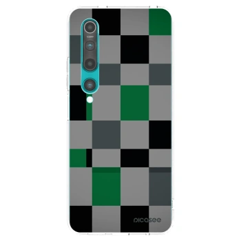 Picasee átlátszó szilikon tok az alábbi mobiltelefonokra Xiaomi Mi 10 - Block Grid