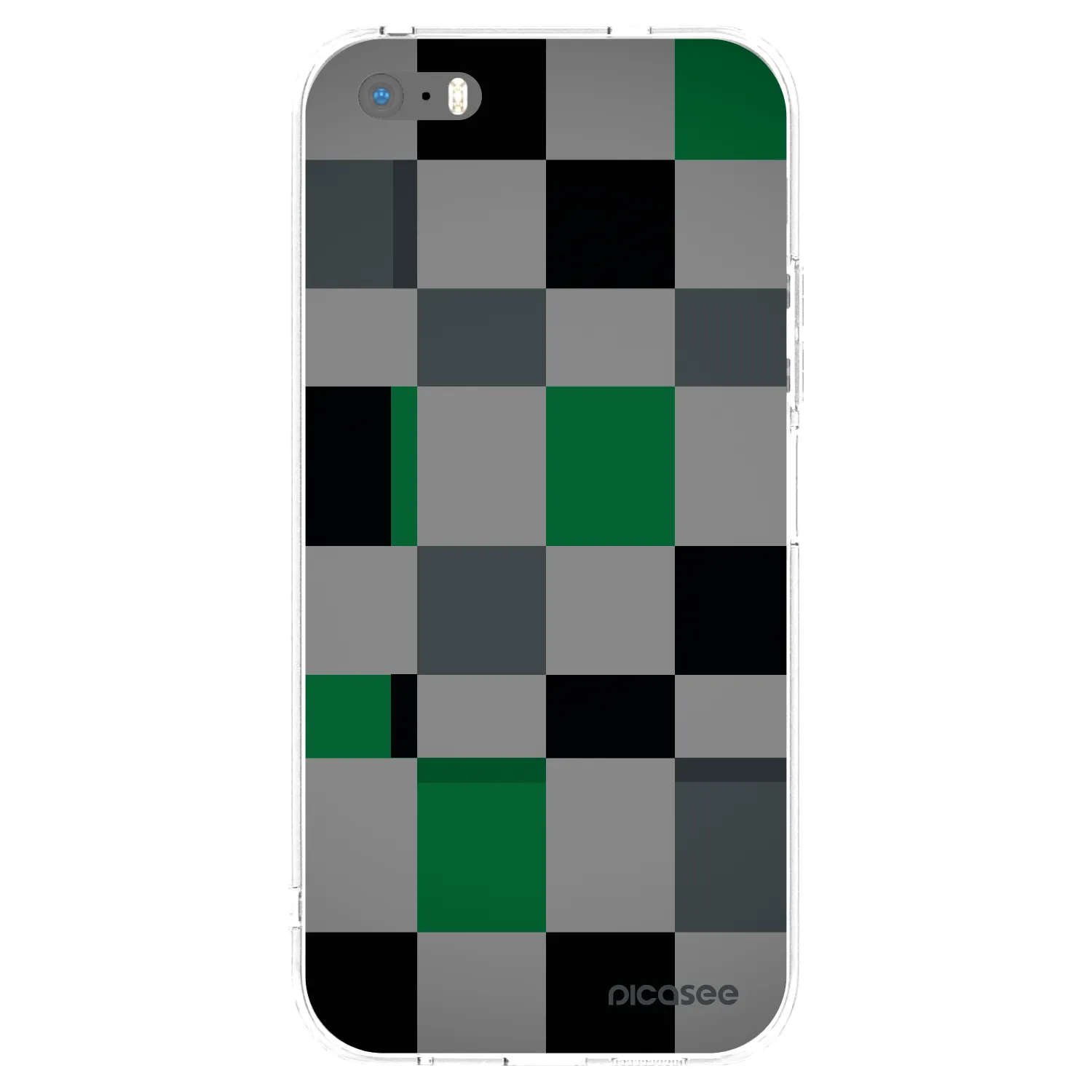 Picasee átlátszó szilikon tok az alábbi mobiltelefonokra Apple iPhone 6 Plus/6S Plus - Block Grid