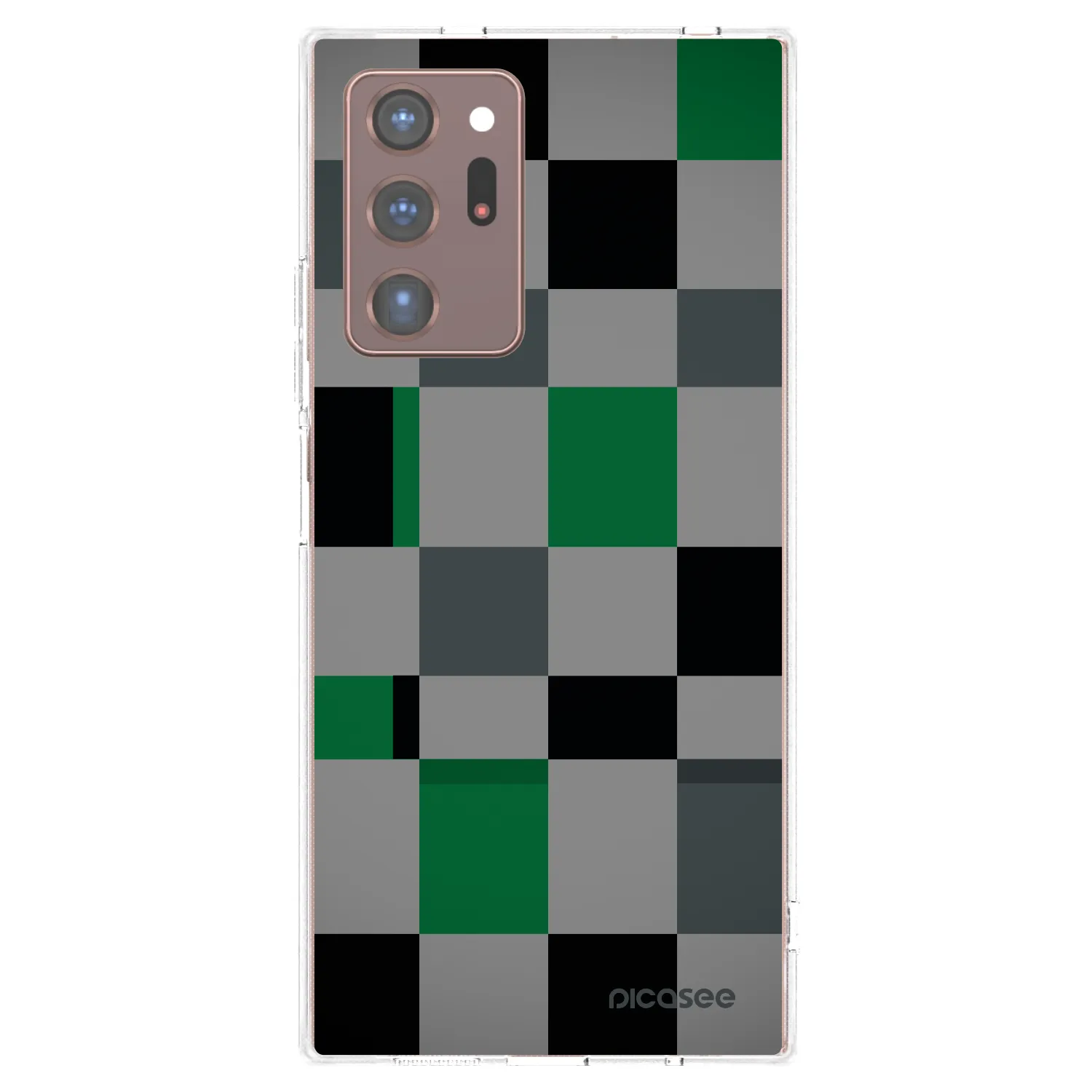 Picasee átlátszó szilikon tok az alábbi mobiltelefonokra Samsung Galaxy Note 20 Ultra - Block Grid