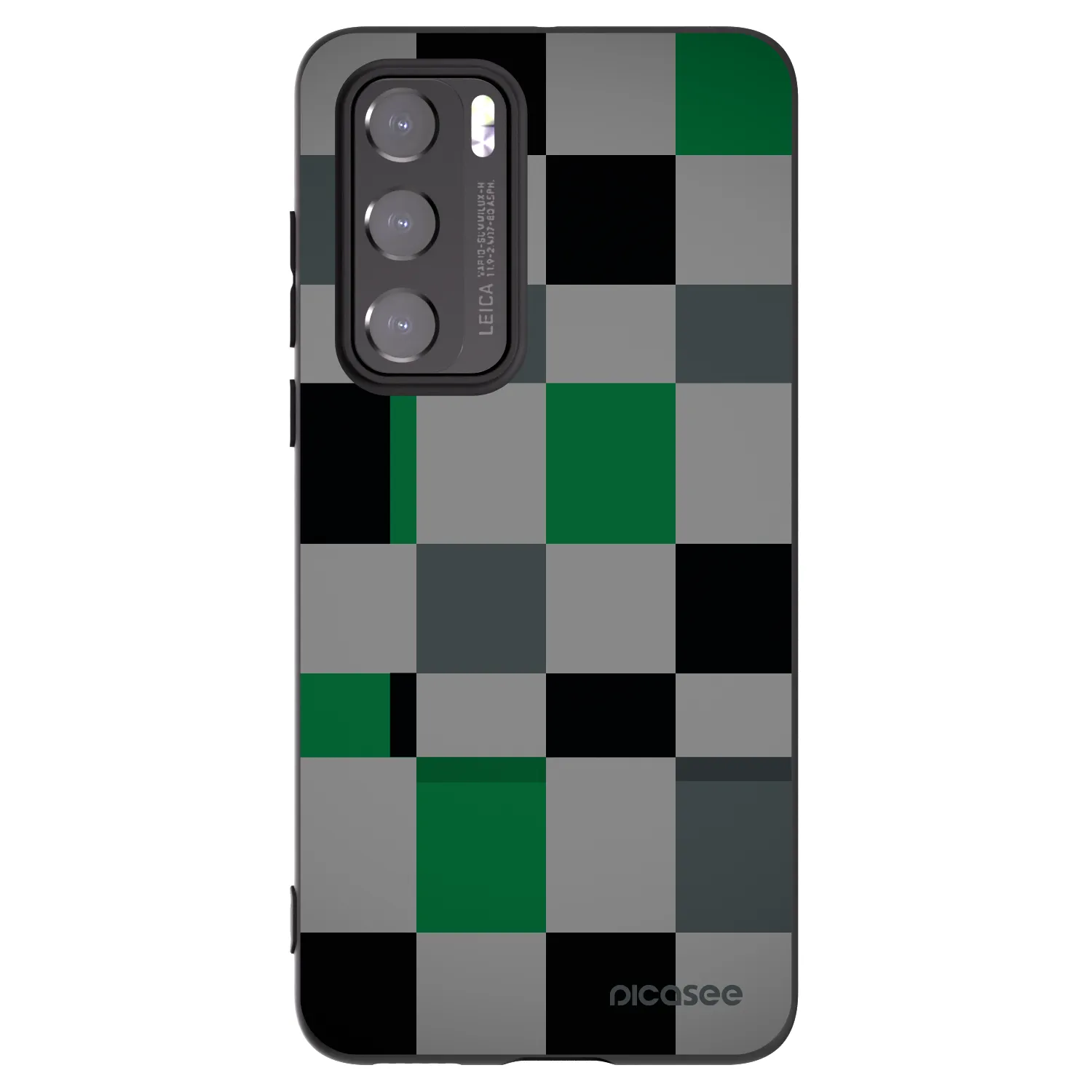 Picasee fekete szilikon tok az alábbi mobiltelefonokra Huawei P40 - Block Grid