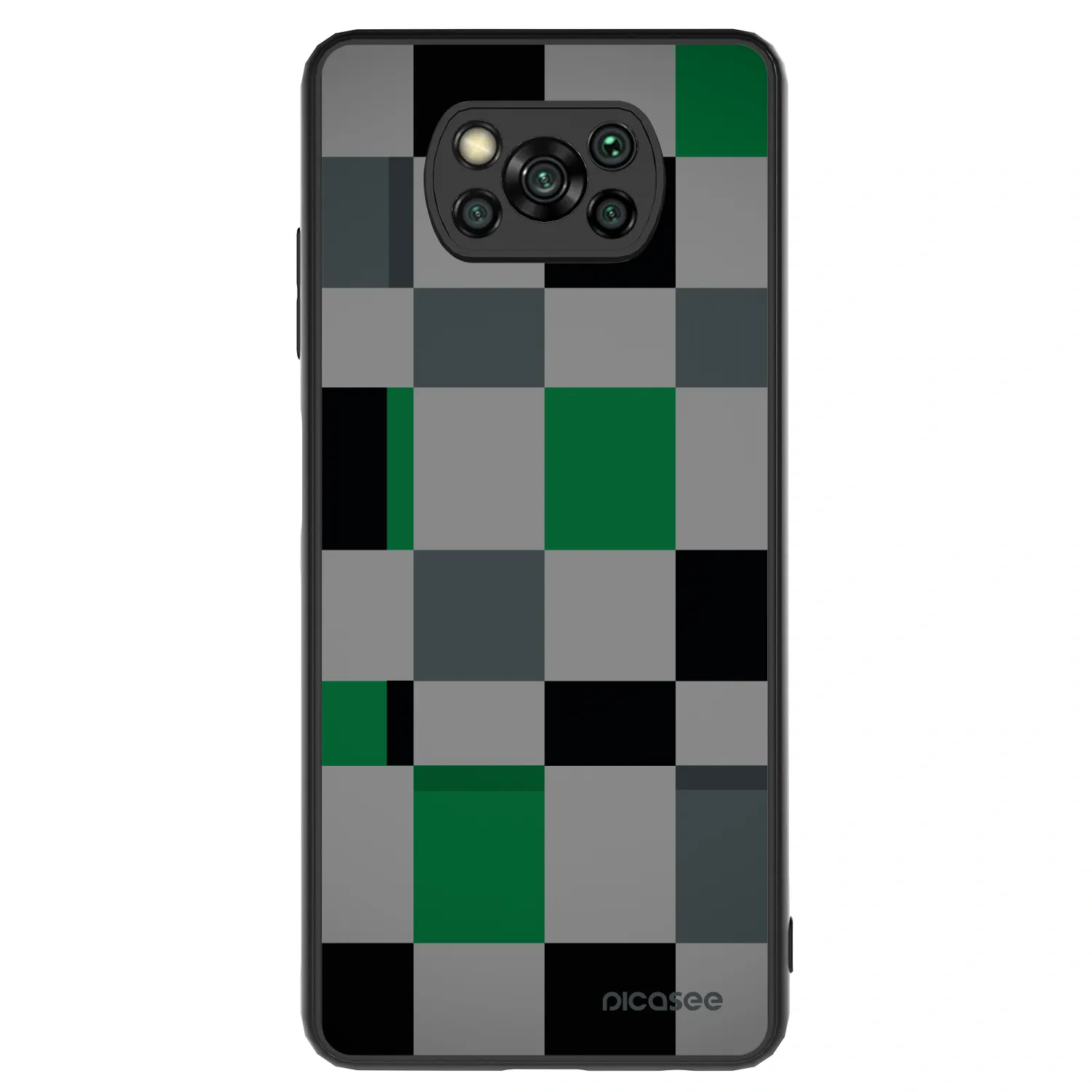 Picasee ULTIMATE CASE Xiaomi Poco X3 - készülékre - Block Grid