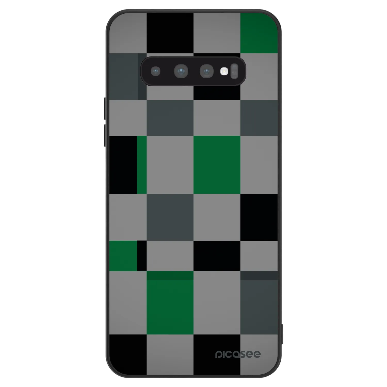 Picasee ULTIMATE CASE Samsung Galaxy S10 G973 - készülékre - Block Grid