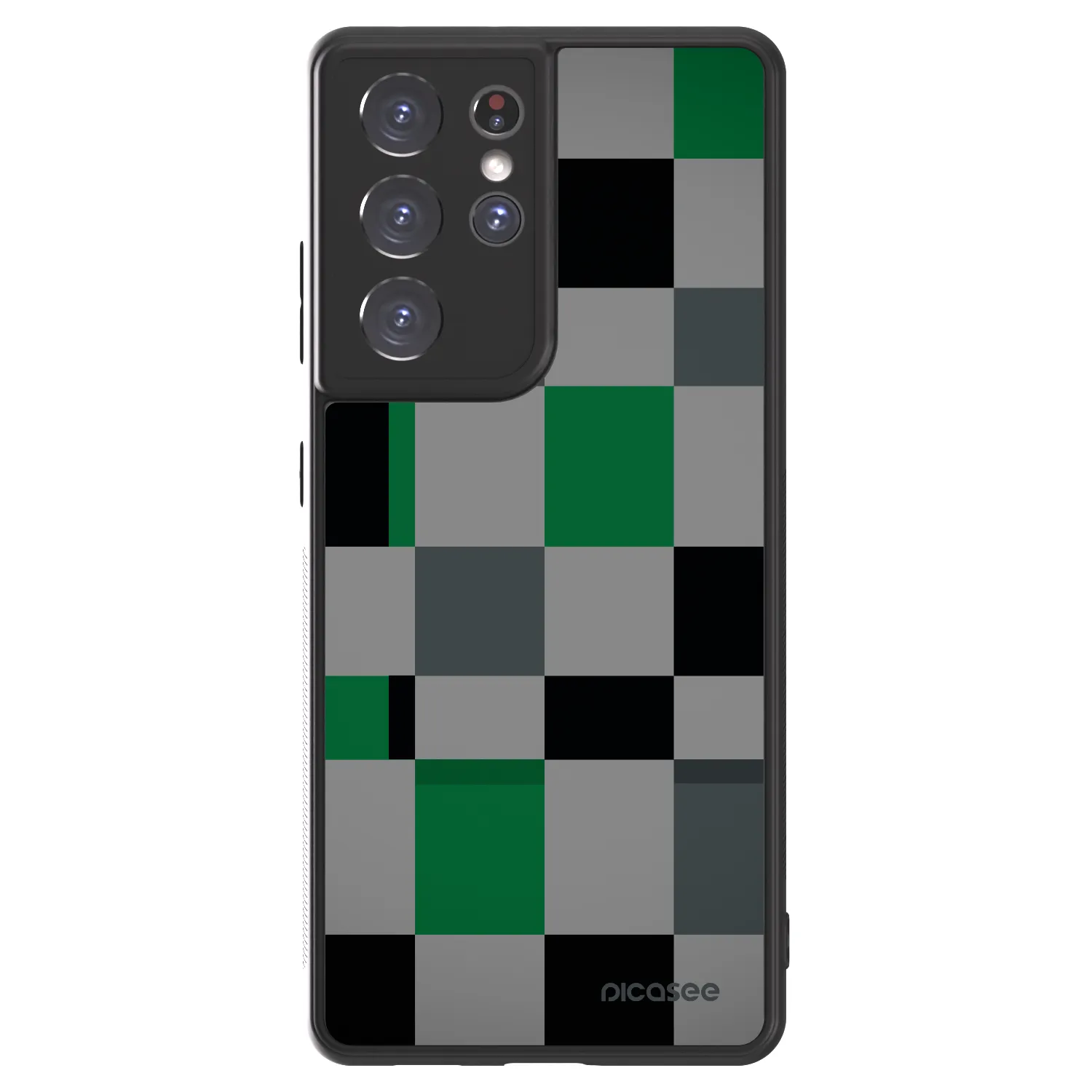 Picasee ULTIMATE CASE Samsung Galaxy S21 Ultra 5G G998B - készülékre - Block Grid