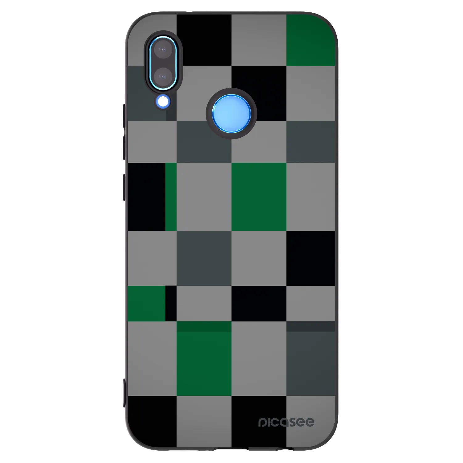 Picasee fekete szilikon tok az alábbi mobiltelefonokra Huawei Mate 40 Pro - Block Grid