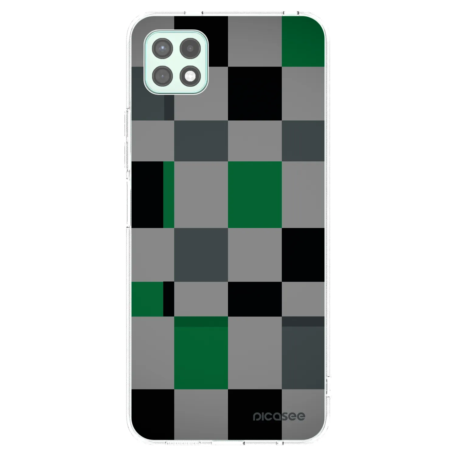 Picasee átlátszó szilikon tok az alábbi mobiltelefonokra Samsung Galaxy A22 A226B 5G - Block Grid