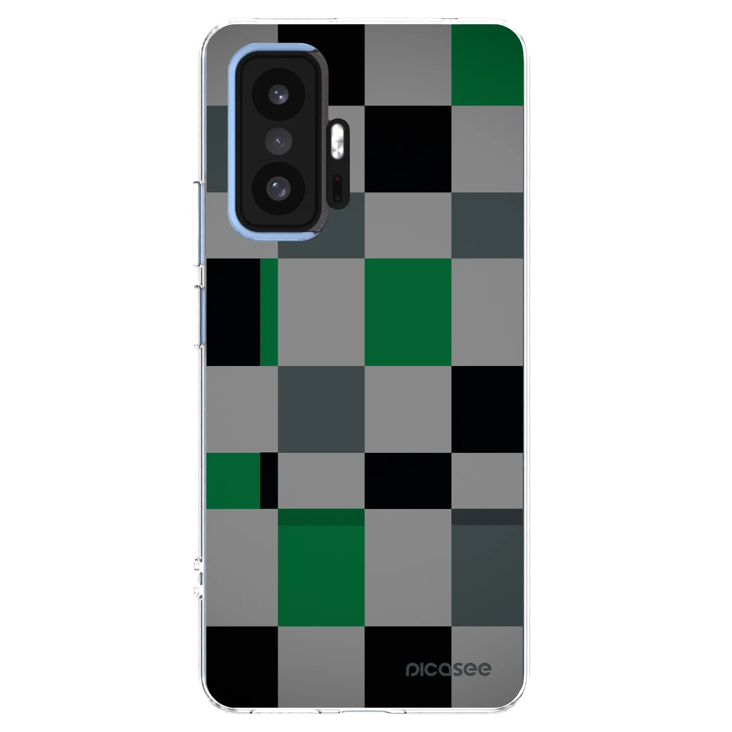 Picasee átlátszó szilikon tok az alábbi mobiltelefonokra Xiaomi 11T Pro - Block Grid