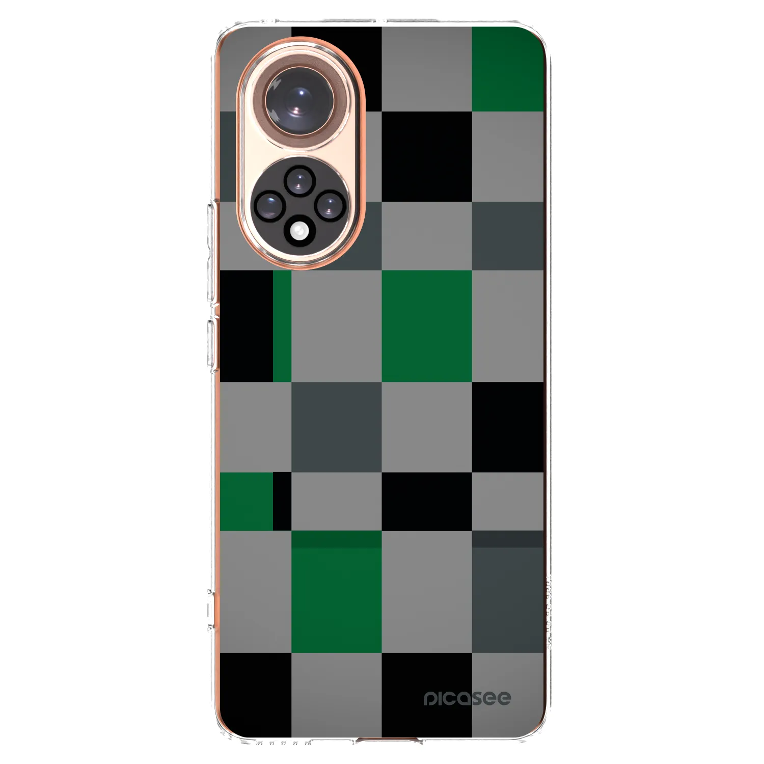 Picasee átlátszó szilikon tok az alábbi mobiltelefonokra Huawei Nova 9 - Block Grid