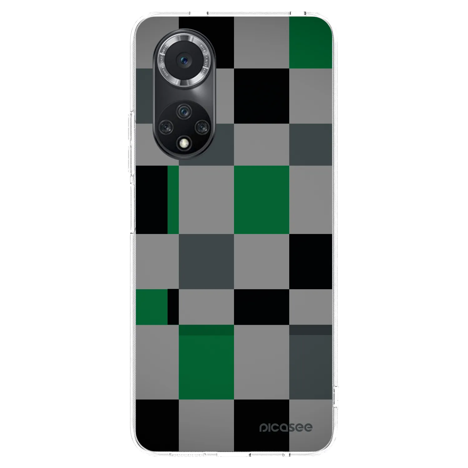 Picasee átlátszó szilikon tok az alábbi mobiltelefonokra Huawei Nova 9 SE - Block Grid