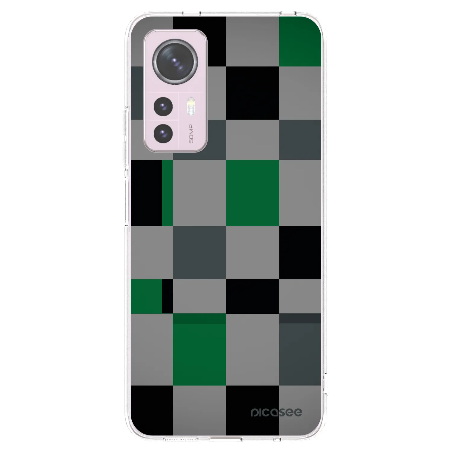 Picasee átlátszó szilikon tok az alábbi mobiltelefonokra Xiaomi 12 - Block Grid