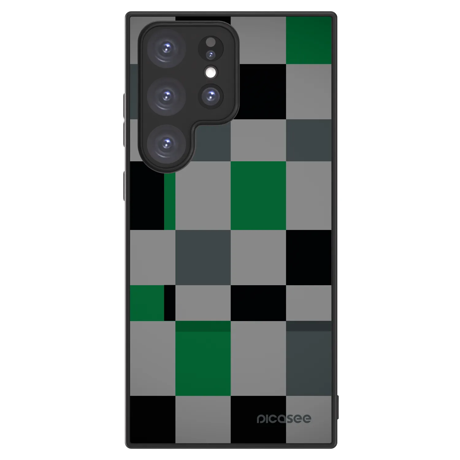 Picasee ULTIMATE CASE Samsung Galaxy S23 Ultra 5G - készülékre - Block Grid