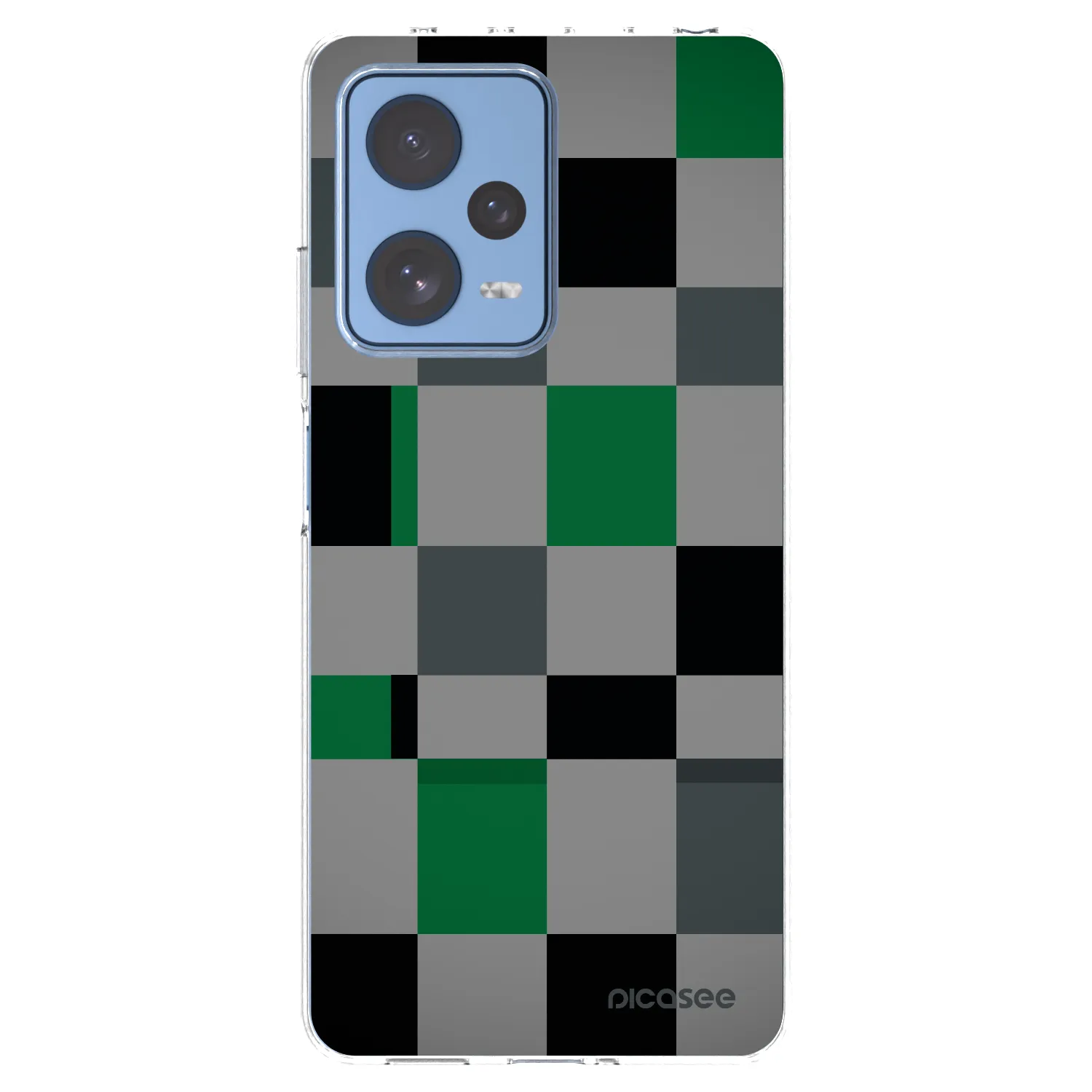 Picasee átlátszó szilikon tok az alábbi mobiltelefonokra Xiaomi Redmi Note 12 Pro 5G - Block Grid