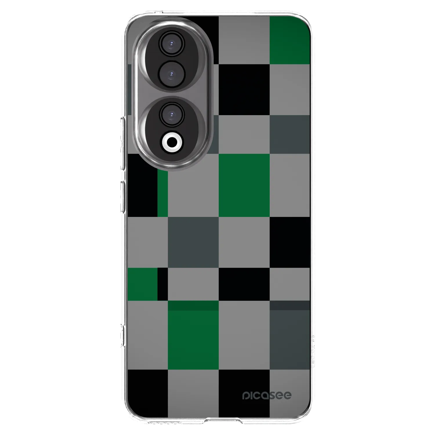 Picasee átlátszó szilikon tok az alábbi mobiltelefonokra Honor 90 5G - Block Grid